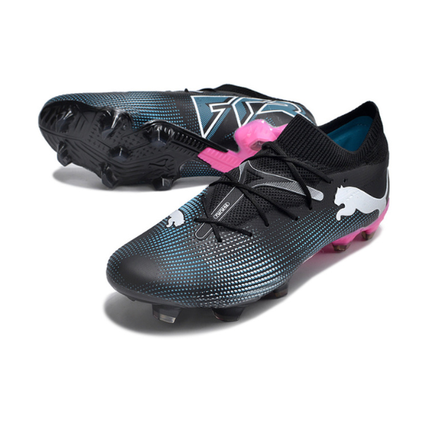 Puma Future 7 Black Light Blue and Pink FG