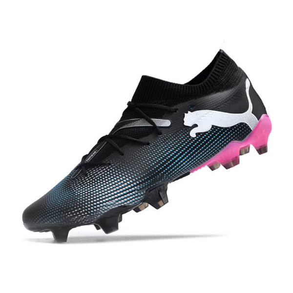 Puma Future 7 Black Light Blue and Pink FG