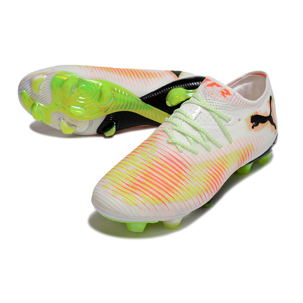 Puma Future 8 Low Cut White Orange and Green FG