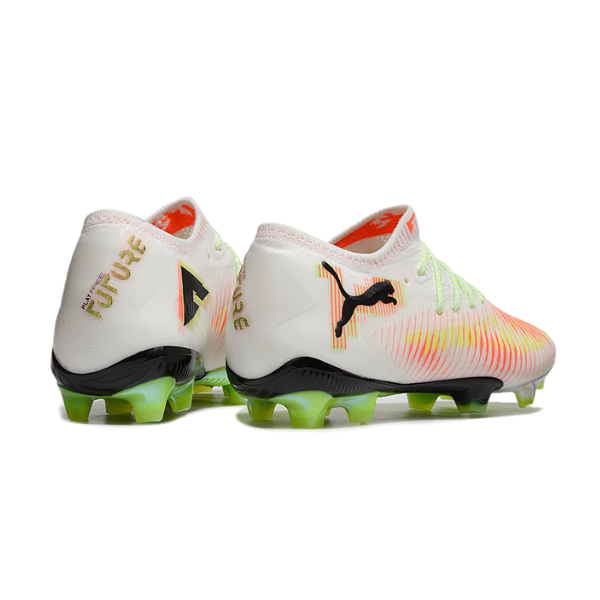 Puma Future 8 Low Cut White Orange and Green FG