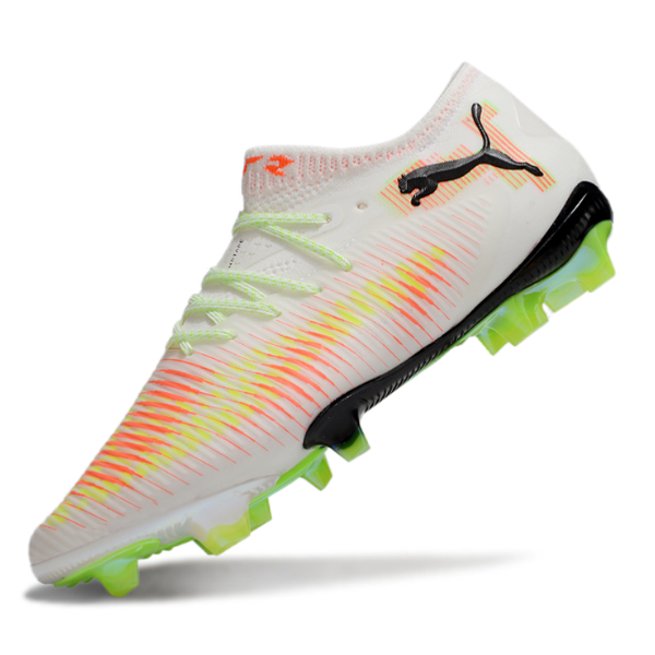 Puma Future 8 Low Cut White Orange and Green FG
