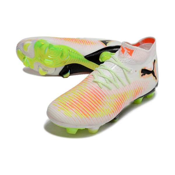 Puma Future 8 White Orange and Green FG