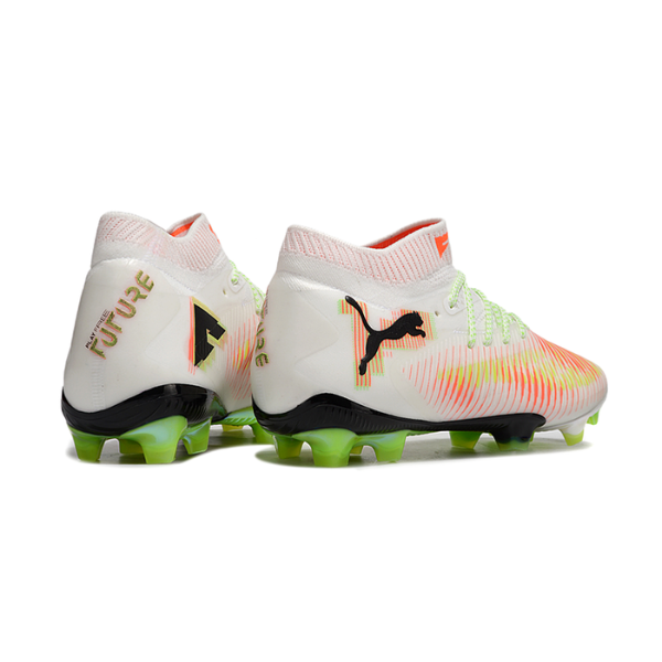 Puma Future 8 White Orange and Green FG