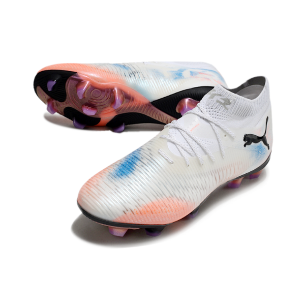 Puma Future 8 White Orange and Blue FG