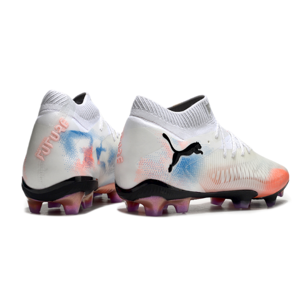 Puma Future 8 White Orange and Blue FG