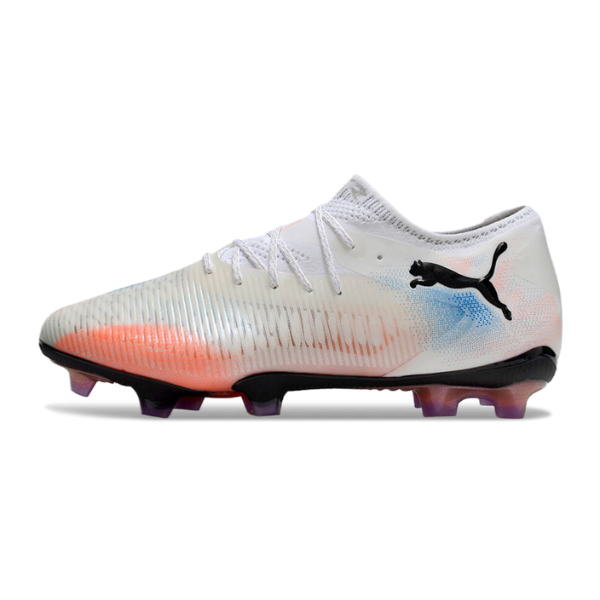 Puma Future 8 Low Cut White Orange and Blue FG