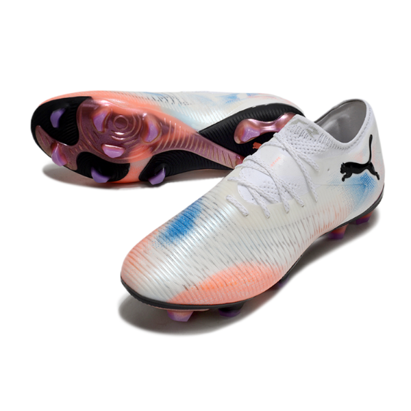 Puma Future 8 Low Cut White Orange and Blue FG
