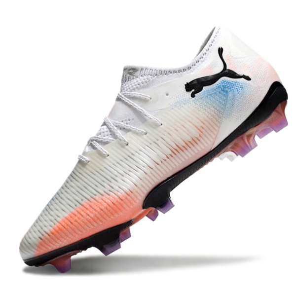 Puma Future 8 Low Cut White Orange and Blue FG