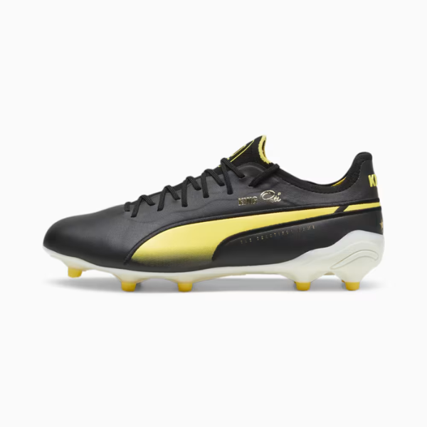 Puma King Ultimate Pelé Legends Pack Black and Yellow FG