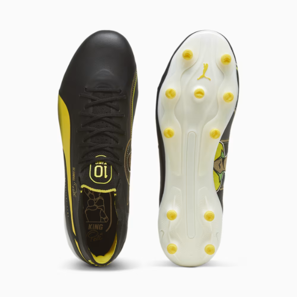 Puma King Ultimate Pelé Legends Pack Black and Yellow FG