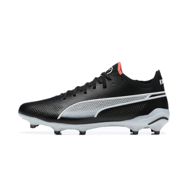 Puma King Ultimate Black White and Orange FG