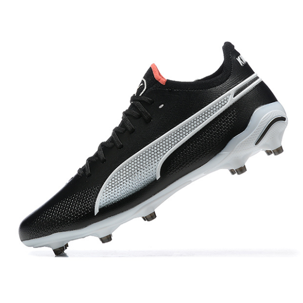 Puma King Ultimate Black White and Orange FG