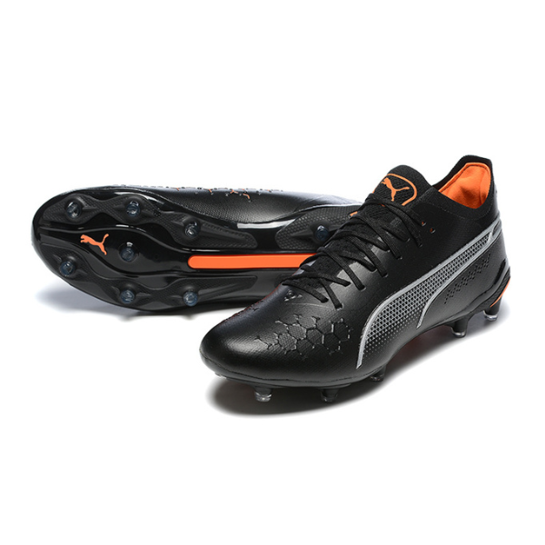 Puma King Ultimate Black and Orange FG