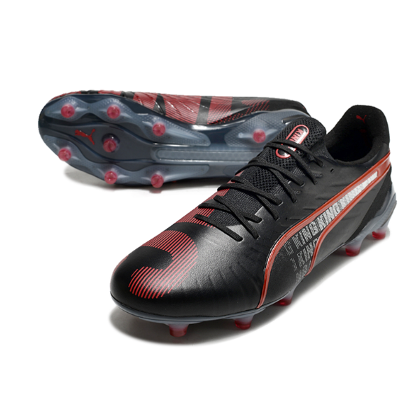 Puma King Ultimate Black and Red FG