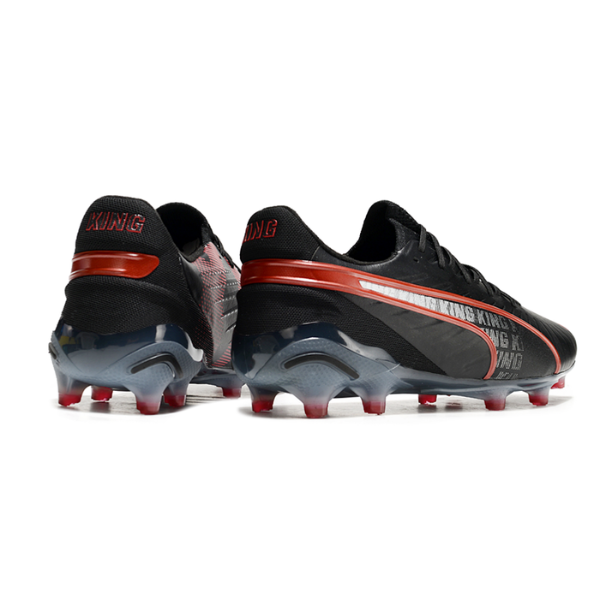 Puma King Ultimate Black and Red FG