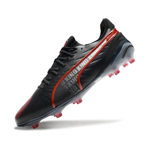 Puma King Ultimate Black and Red FG
