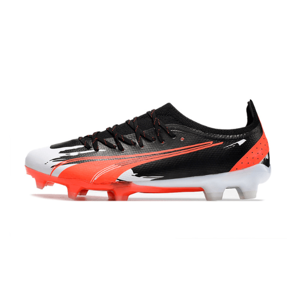Puma Ultra Ultimate Black White and Orange FG