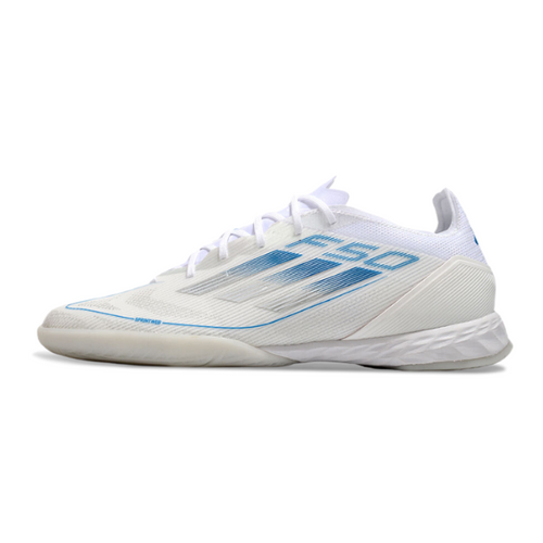 Adidas F50 Elite White and Blue IC