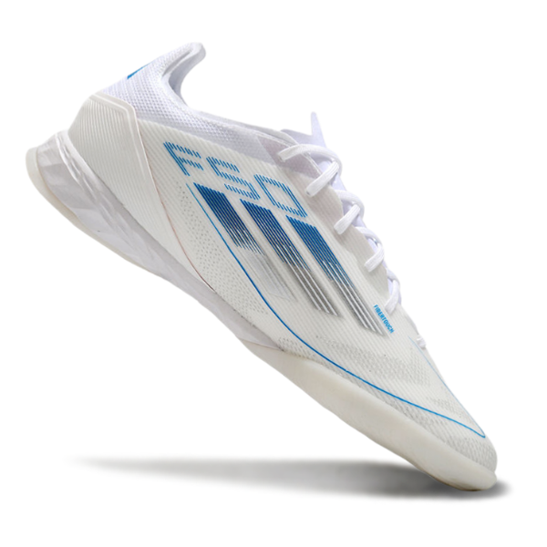 Adidas F50 Elite White and Blue IC