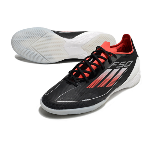 Adidas F50 Elite Black Red and White IC