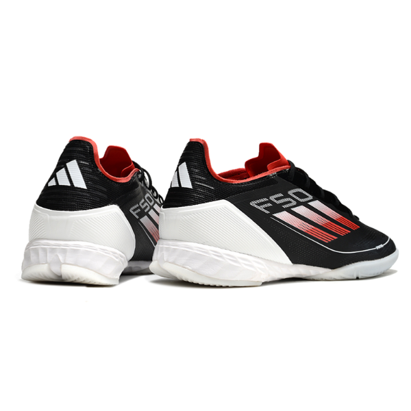 Adidas F50 Elite Black Red and White IC