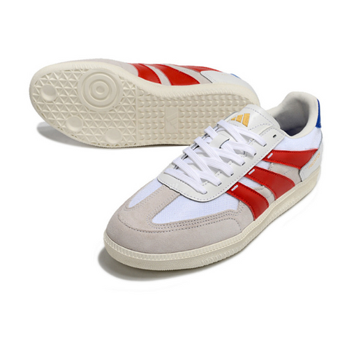 Adidas Predator 24 League Low White Red and Blue Futsal IC