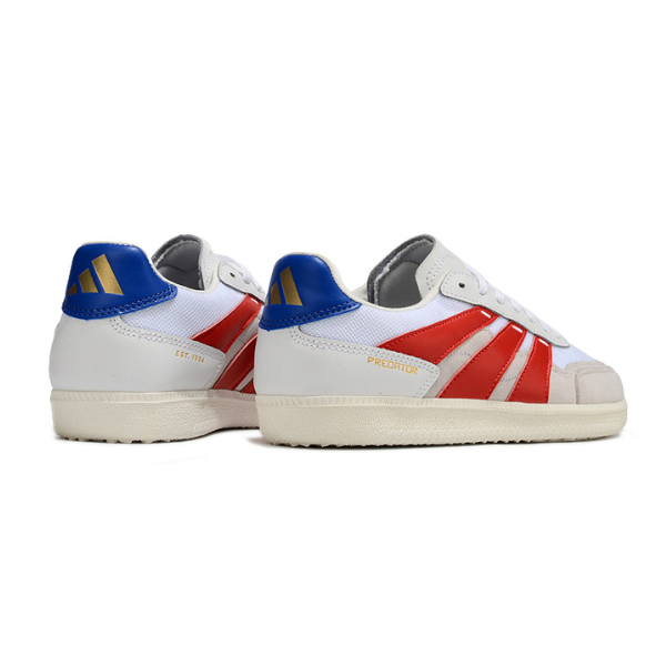 Adidas Predator 24 League Low White Red and Blue Futsal IC