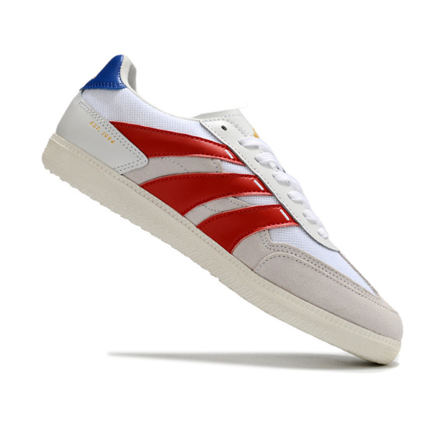 Adidas Predator 24 League Low White Red and Blue Futsal IC