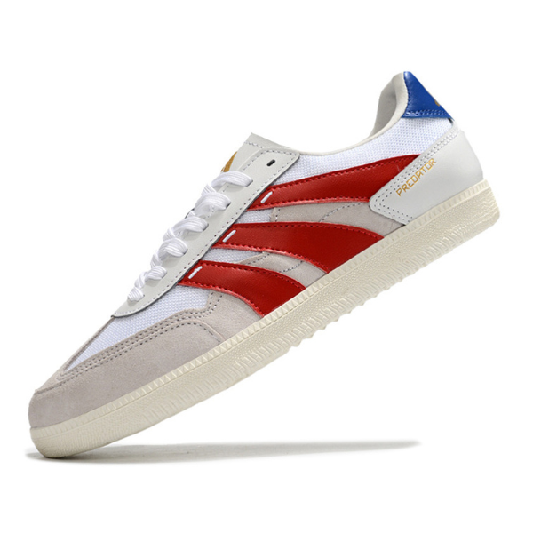 Adidas Predator 24 League Low White Red and Blue Futsal IC
