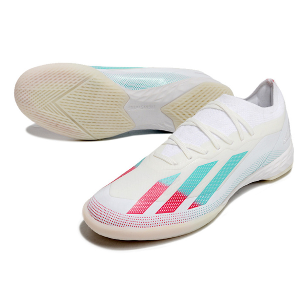 Adidas X Crazyfast.1 White Purple and Blue IC