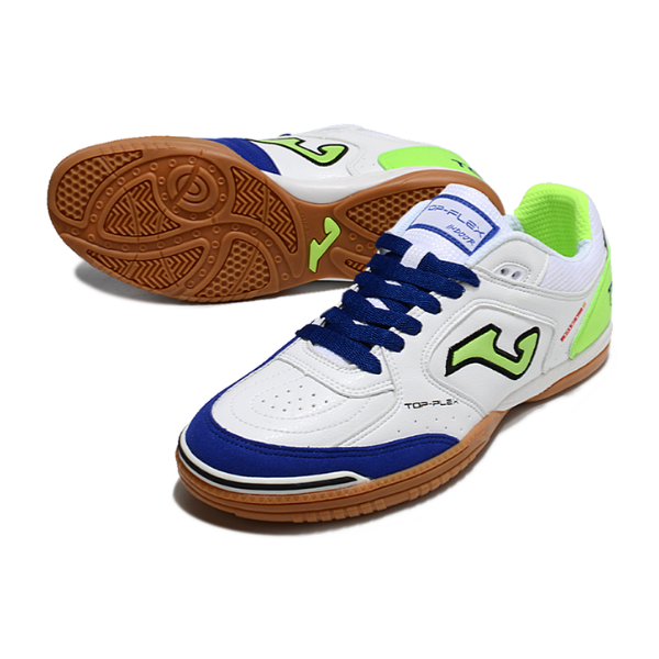 Joma Top Flex 24 IC White Blue and Green IC