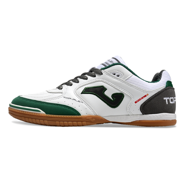 Joma Top Flex 24 IC White Black and Green Futsal