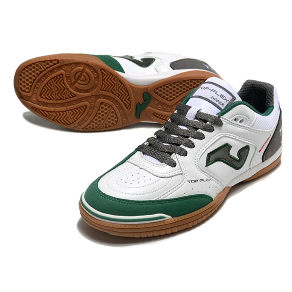 Joma Top Flex 24 IC White Black and Green Futsal