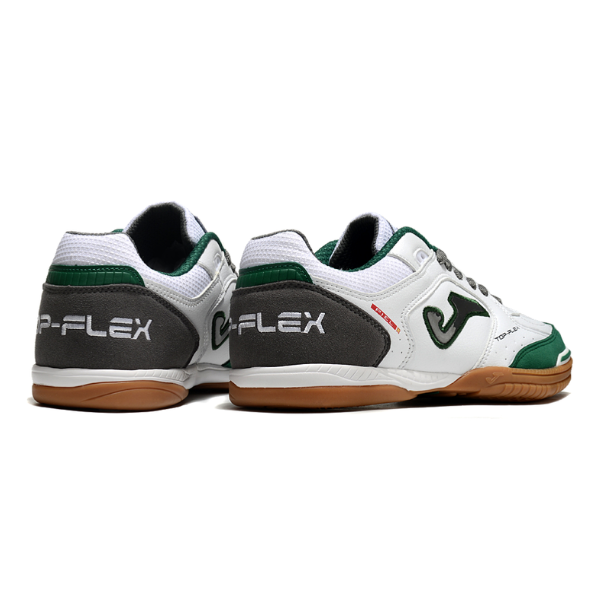 Joma Top Flex 24 IC White Black and Green Futsal