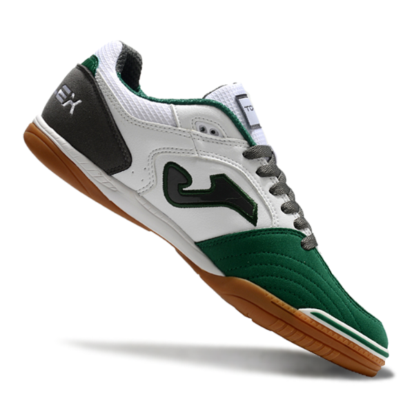 Joma Top Flex 24 IC White Black and Green Futsal