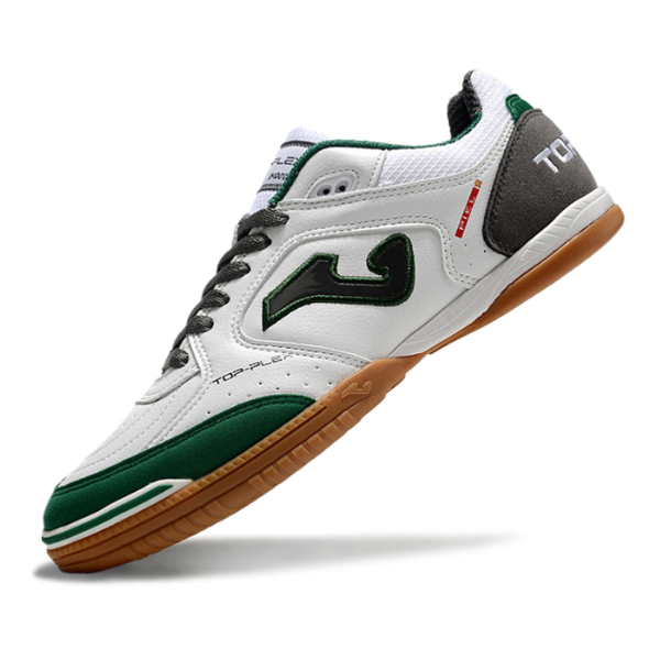Joma Top Flex 24 IC White Black and Green Futsal