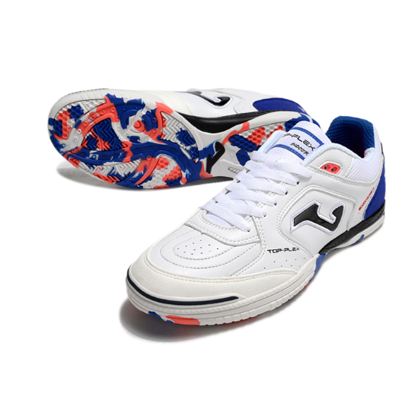Joma Top Flex 24 IC White Blue and Red IC
