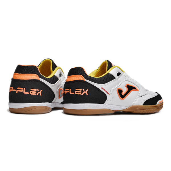 Joma Top Flex 24 IC White Black and Orange IC