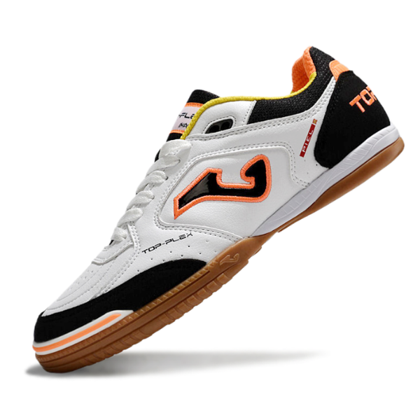 Joma Top Flex 24 IC White Black and Orange IC