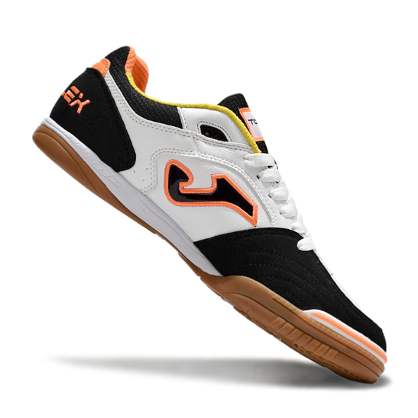 Joma Top Flex 24 IC White Black and Orange IC