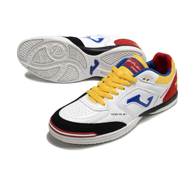 Joma Top Flex 24 IC White Red and Yellow Futsal IC