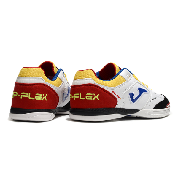 Joma Top Flex 24 IC White Red and Yellow Futsal IC