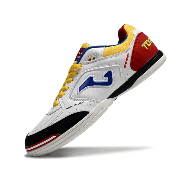 Joma Top Flex 24 IC White Red and Yellow Futsal IC