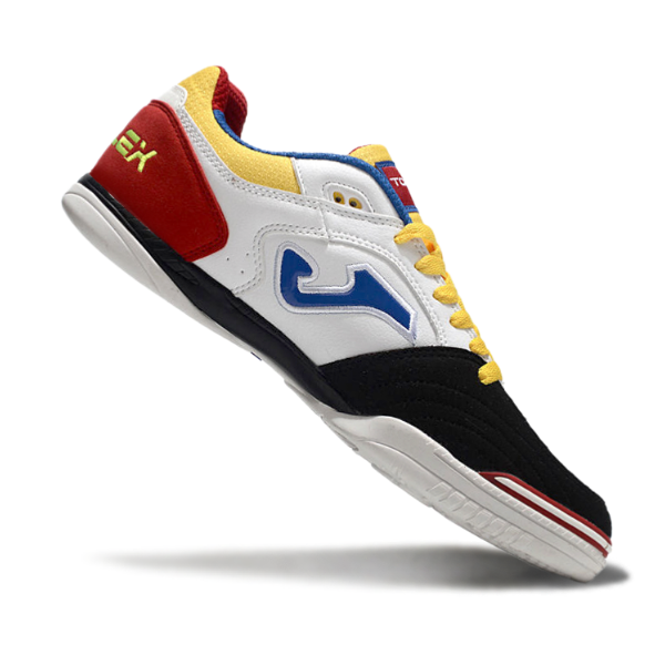 Joma Top Flex 24 IC White Red and Yellow Futsal IC