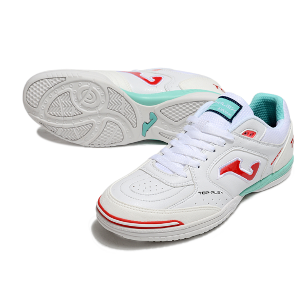 Joma Top Flex 24 IC White Red and Light Blue IC