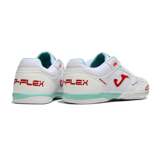 Joma Top Flex 24 IC White Red and Light Blue IC