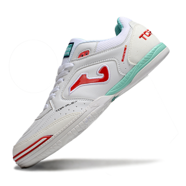Joma Top Flex 24 IC White Red and Light Blue IC