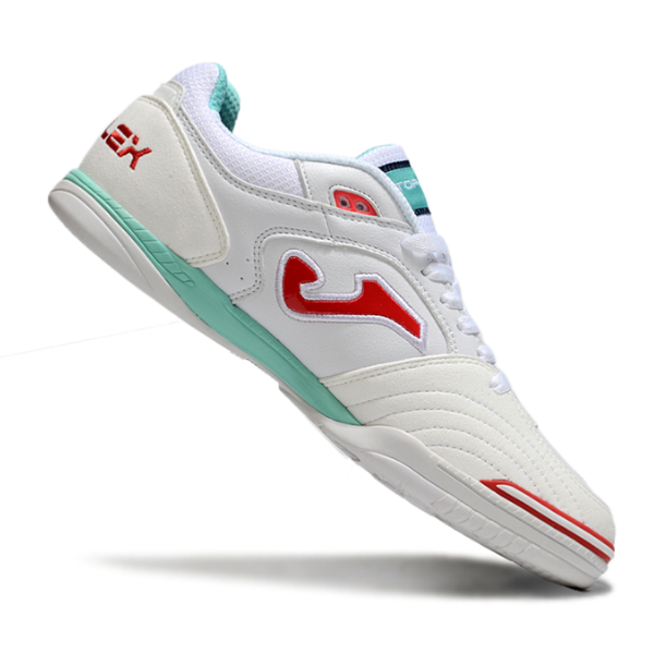 Joma Top Flex 24 IC White Red and Light Blue IC