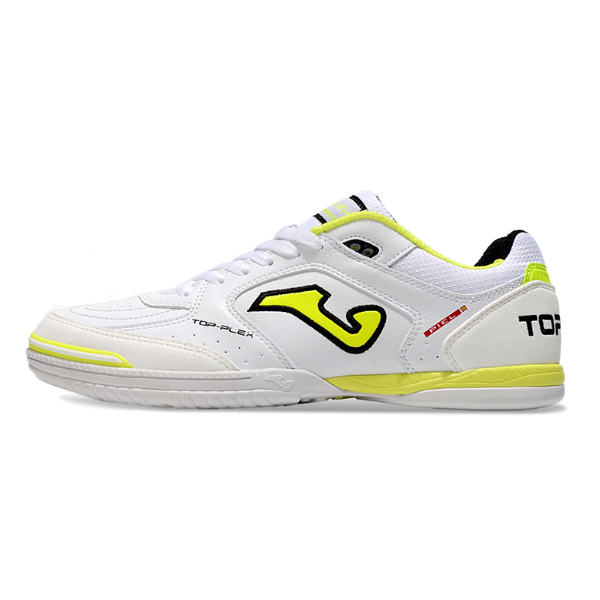 Joma Top Flex 24 IC White and Yellow Futsal IC