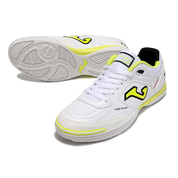 Joma Top Flex 24 IC White and Yellow Futsal IC